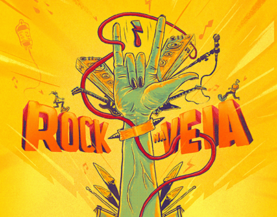 Ilustração - Rock na Veia