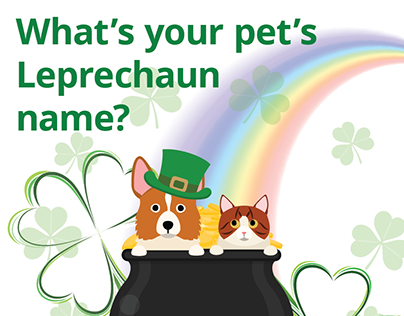 What's your pet's leprechaun name? - Social Post