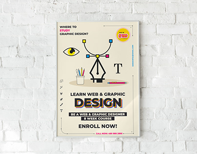 Learn Web & Graphic Design Poster