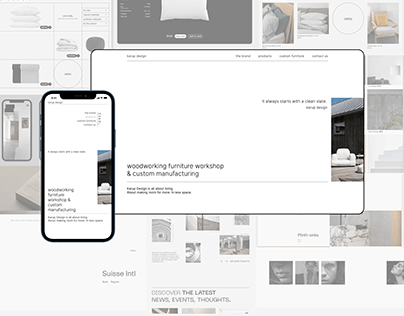 web design for karup design store / redesign