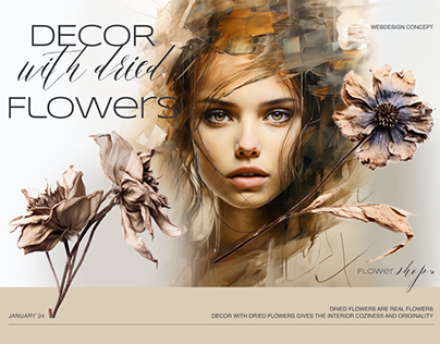 DECOR with dried flowers