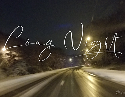 Long Night - An elegant signature script font