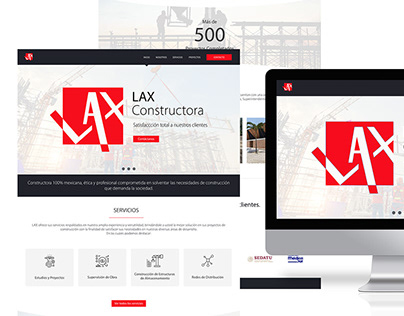 Diseño Página Web - LAX Constructora