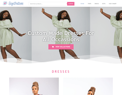 Bespoke Fashion House Website UI Design & Development
