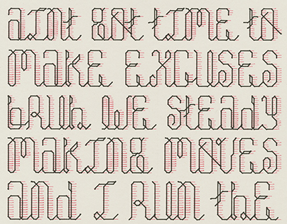 chromatic plotter typeface 1