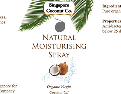 Coconut Oil Spray Label