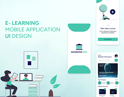 E-Learning Mobile App UI Design