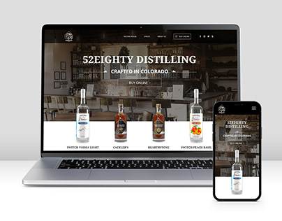 Website Development - 52Eighty Distilling