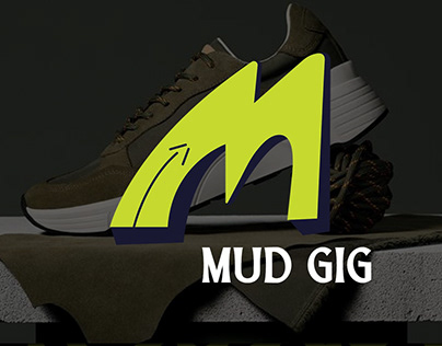 Letter M shoes - logo design