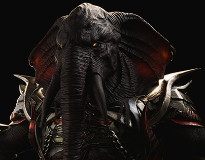 Fantasy warrior elephant - Musth