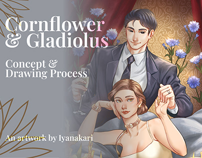 Cornflower & Gladiolus