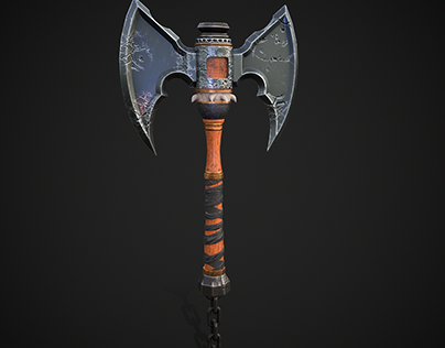 Axe lowpoly gaming Weapon
