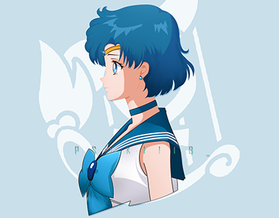 Sailor Mercury | Character Design | Side Profile