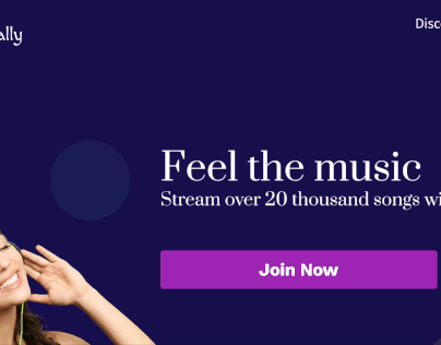 Musically- Landing and Login page