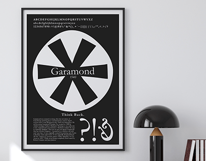 Garamond Type Poster