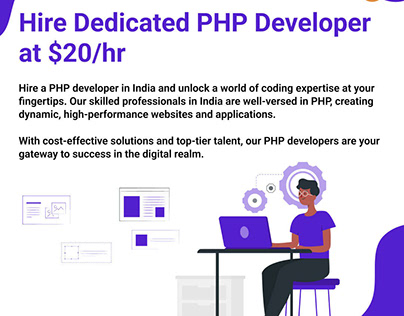 Hire Dedicated PHP Developer at $20/hr