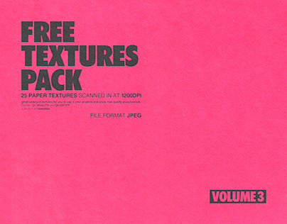 FREE TEXTURES PACK - VOLUME 3
