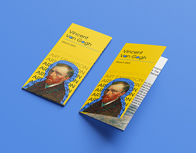 Van Gogh Art Exhibition Trifold Brochure