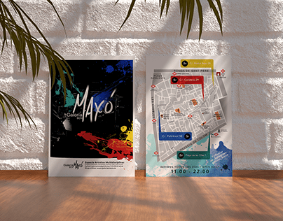 Flyer redesign for Galería Maxó