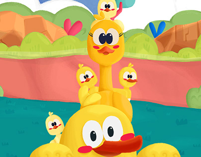 Five Little ducks Animation