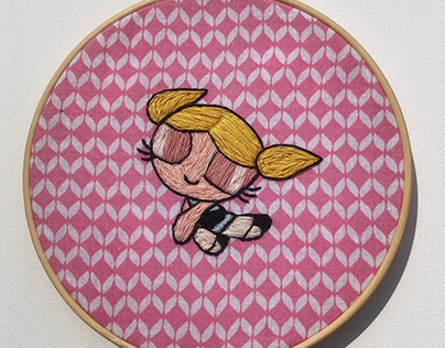 PowerPuff Girl Embroidered