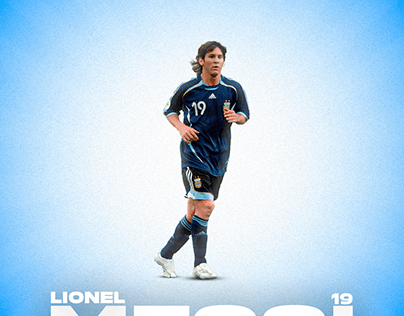 Lionel Messi #19 Mundial de Fútbol Alemania 2006.