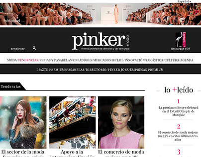 WEB LAYOUT - Pinker moda