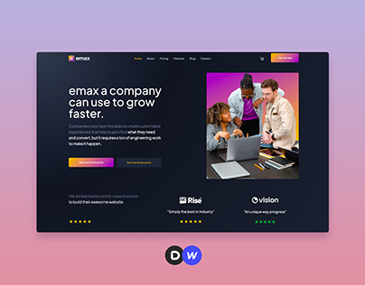 Emax - Startup Website Template