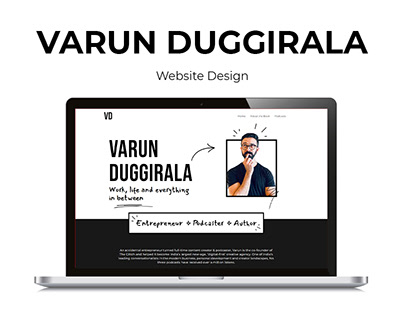 Varun Duggirala - Website Design