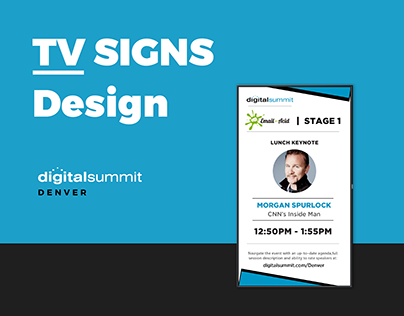 TV Signs for Digital Summit Denver 2017