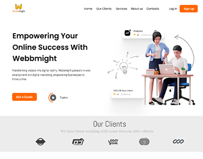 Webbmight Landing Page