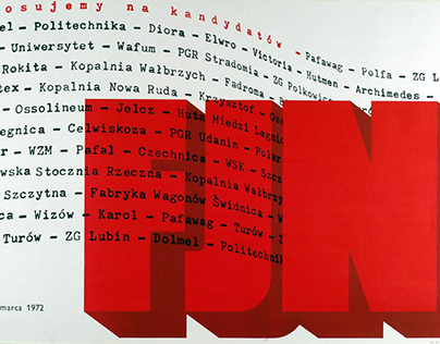 Plakat wyborczy FJN (1972)