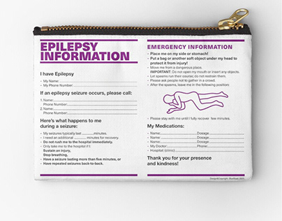 Epilepsy Information card