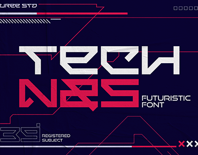 Technos - Futuristic Font