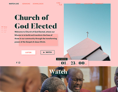 Church of God Elected - Website Redesign