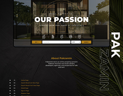 Pakzaim Real Estate Dealers Website