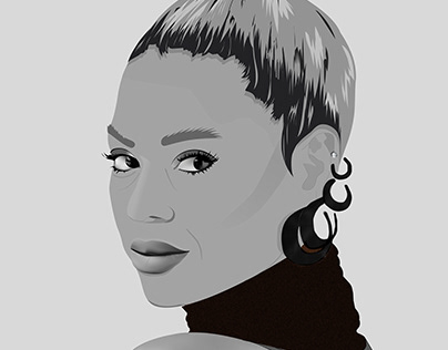 Beyonce portrait illustration
