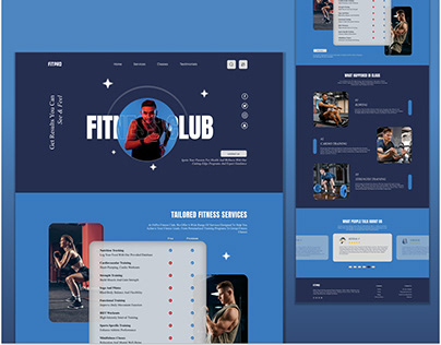 Fitness Club Landing Page design