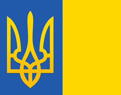 Emblem of Ukraine morphing logo animation