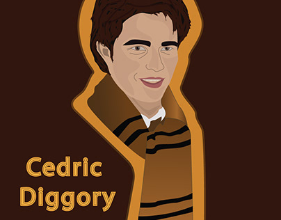 Vector Portrait of Cedric Diggory