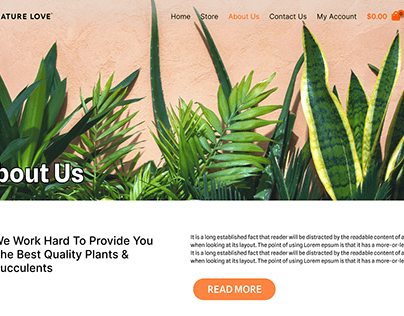 Project thumbnail - UI Design - Plants & Succulents E-Commerce Website