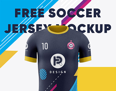 Free Soccer Jersey Mockup (Front View)