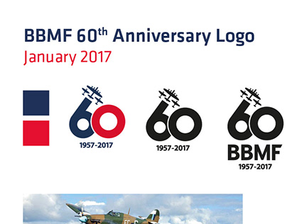 RAF Battle of Britain Memorial Flight Anniversary Logo
