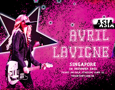 Event Poster design : Avril Lavigne Poster