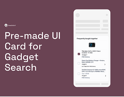 UI Card for Gadget Browsing