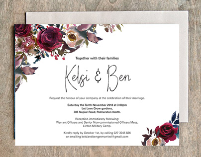 Kelsi & Ben wedding invites