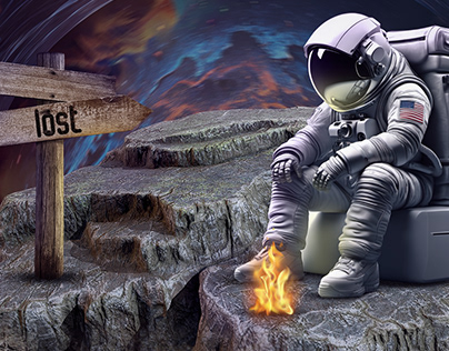 Depressed Astronaut artwork