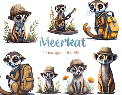Meerkat Clipart Bundle