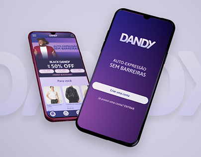Design de interfaces para o aplicativo Dandy
