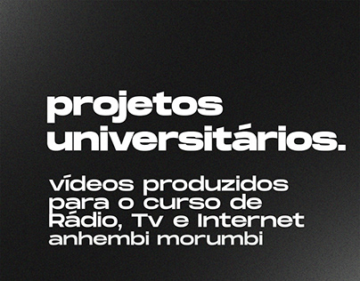 Projetos Universitários | Rádio, Tv e Internet